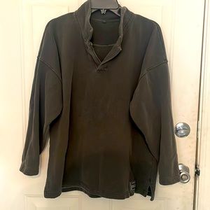 Sloppy Joe Collar 02 Dark Gray Sweatshirt